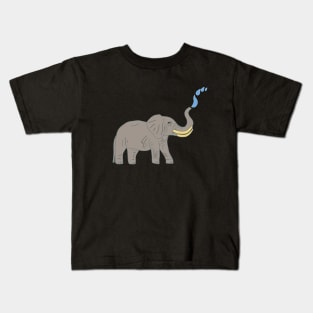 Elephant Water Splash Kids T-Shirt